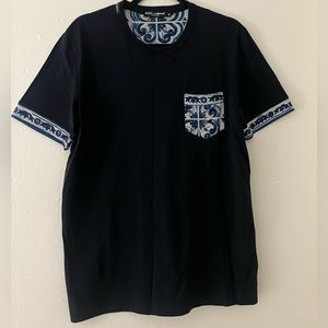 Dolce & Gabbana Navy Blue Shirt